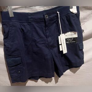 Purple & More Navy Blue Shorts-Small